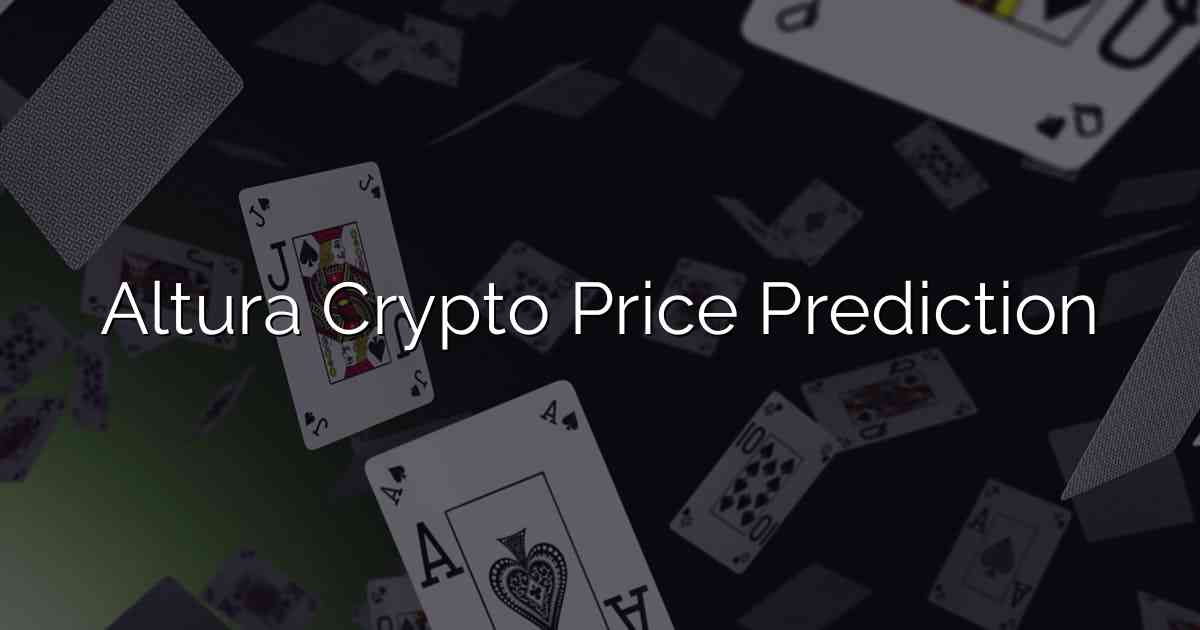 Altura Crypto Price Prediction